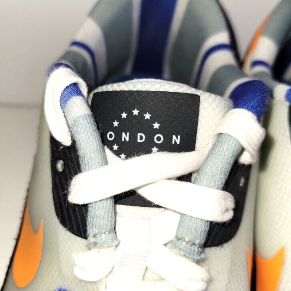 Nike Air Max 90 QS London Home Turf Series Unisex US 8 586845-108 Blue Orange - Picture 10 of 14
